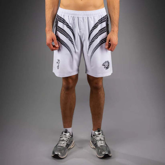 Venum x Mike Tyson Tiger Training Shorts Optical White/Deep Black
