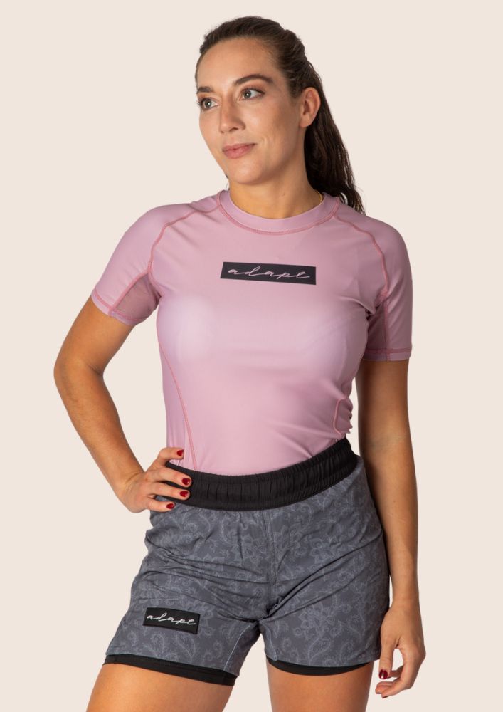 Adapt Jiu-Jitsu Womens Original Rash Guard Pink