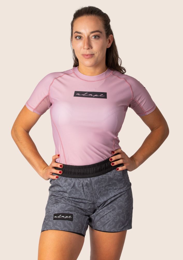 Adapt Jiu-Jitsu Womens Original Rash Guard Pink