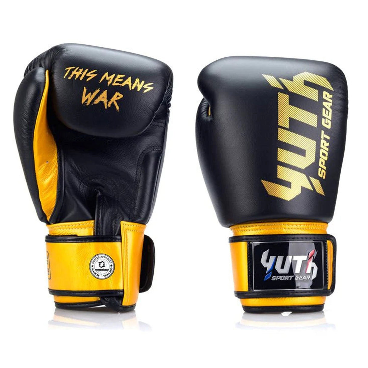 Yuth Gold Line Boxing Gloves - Black/Gold