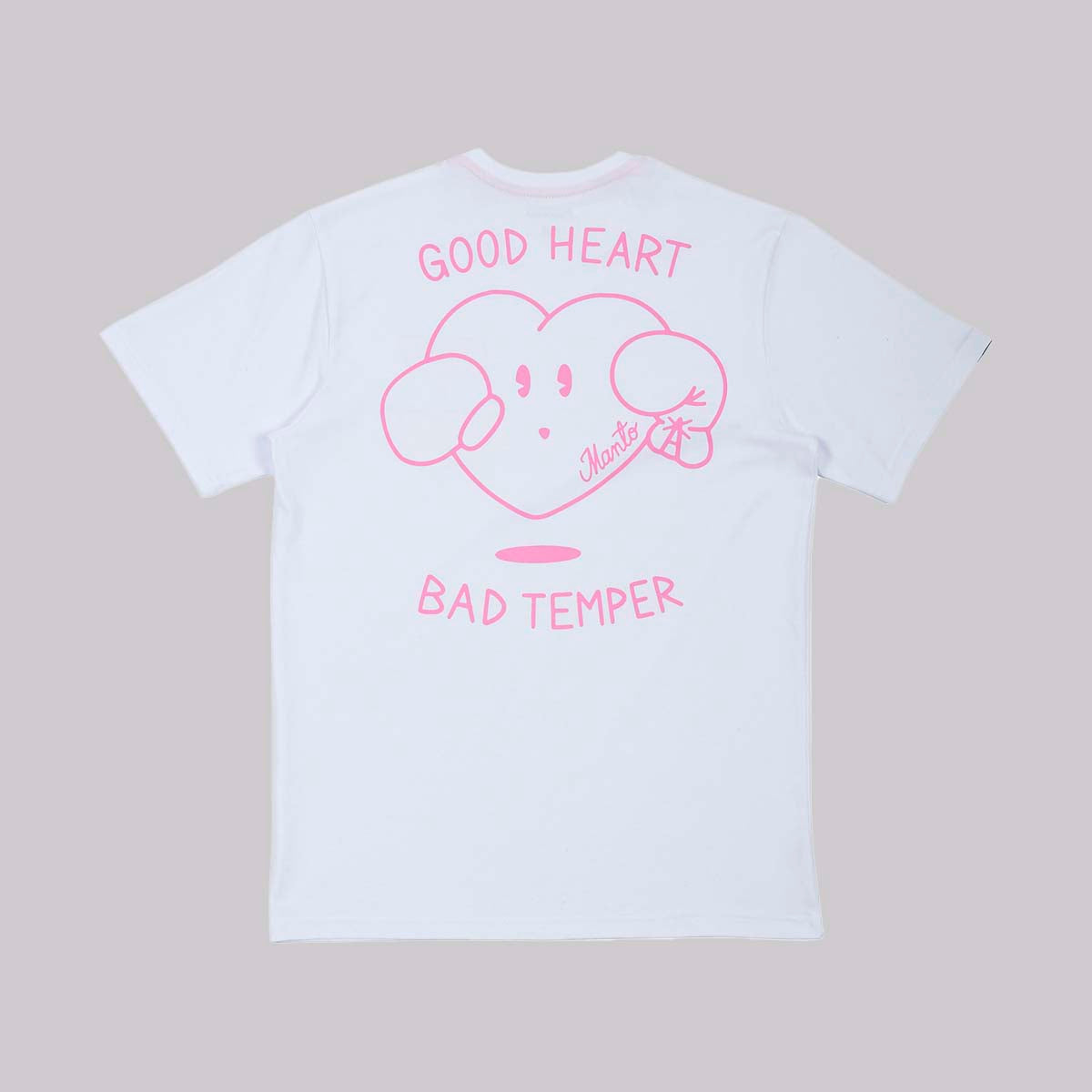 White Manto x KTOF Heart T-Shirt