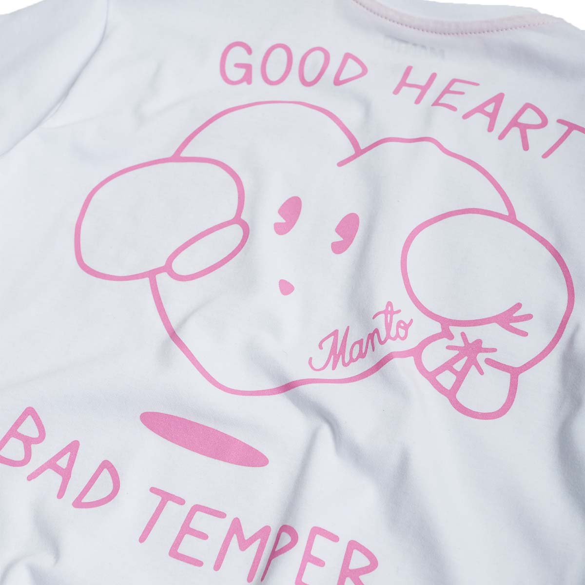 White Manto x KTOF Heart T-Shirt