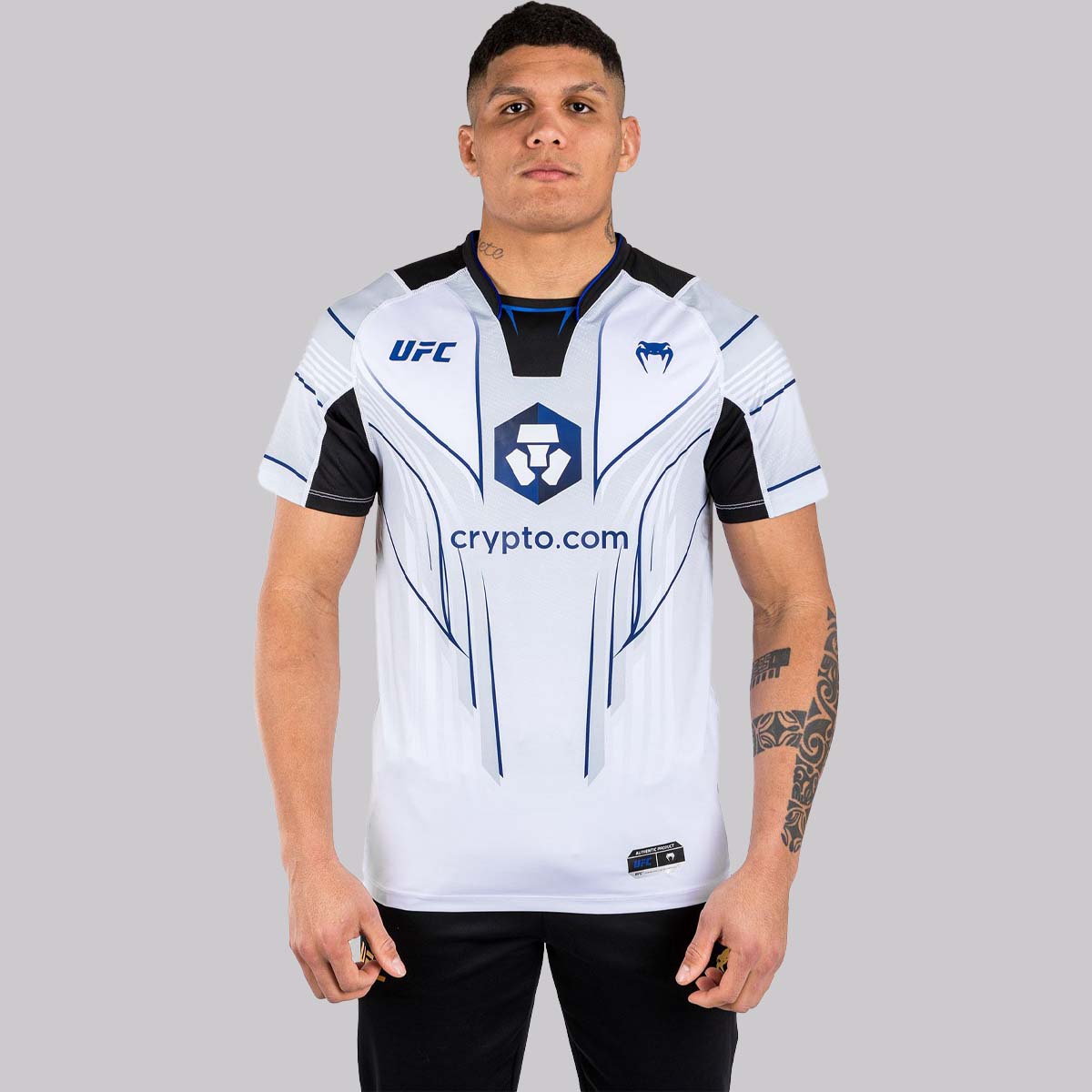 White/Blue Venum UFC Fight Night 2.0 Walkout Jersey from Made4Fighters