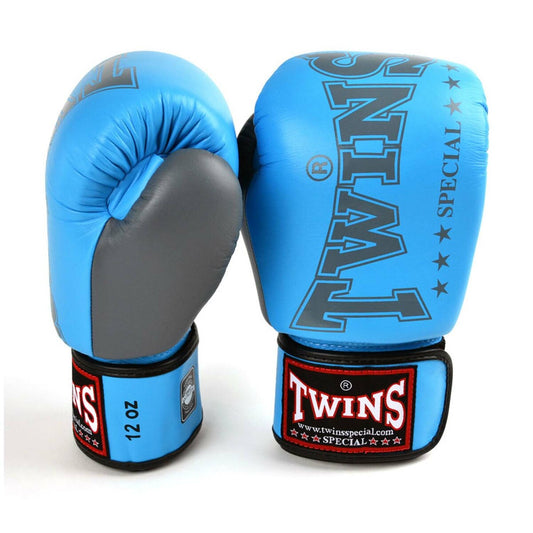 Light Blue-Grey Twins BGVL3 2-Tone Boxing Gloves