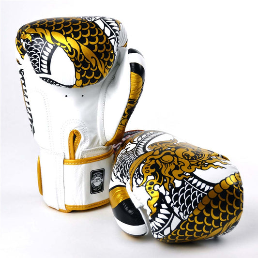 White-Gold Twins FBGVL3-52 Nagas Boxing Gloves