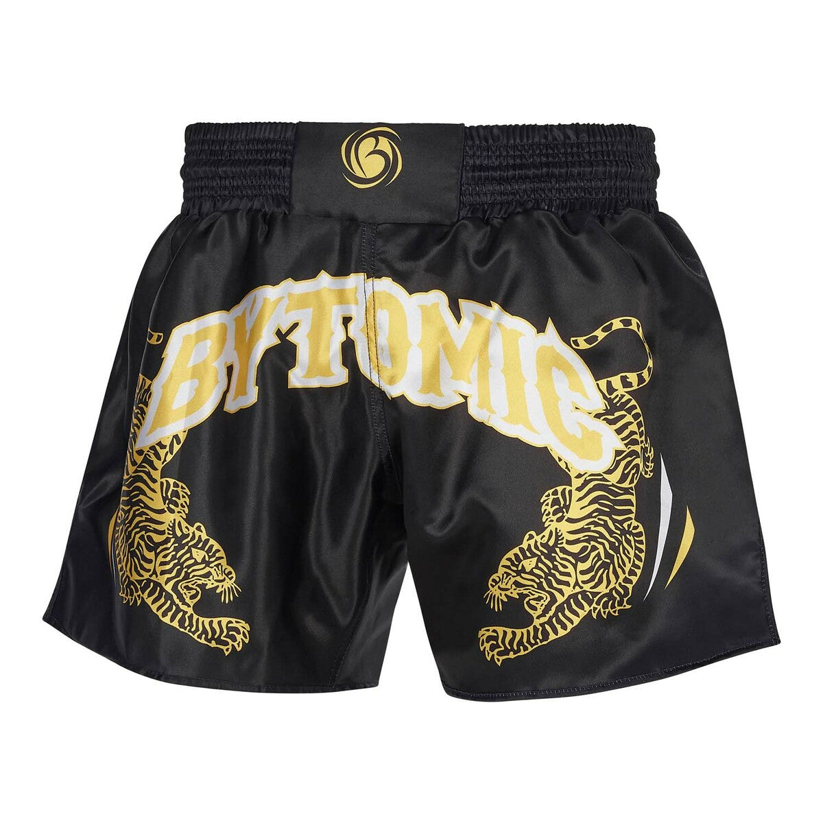 Bytomic Twin Tiger Muay Thai Shorts Black/White/Gold