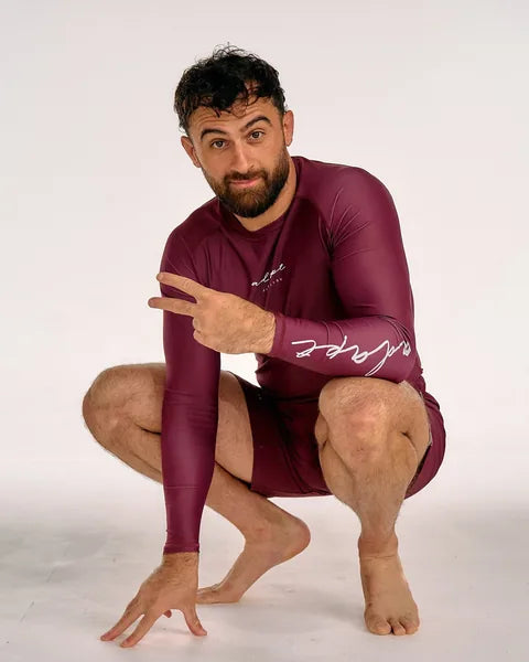 Jiu-jitsu athlete wearing Adapt training gear