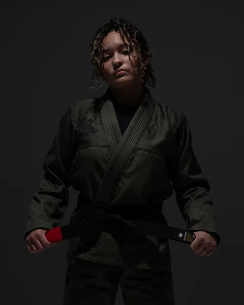 Jiu-jitsu athlete wearing a Kingz gi