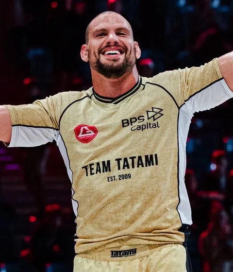 Tatami jiu-jitsu athlete at a competition