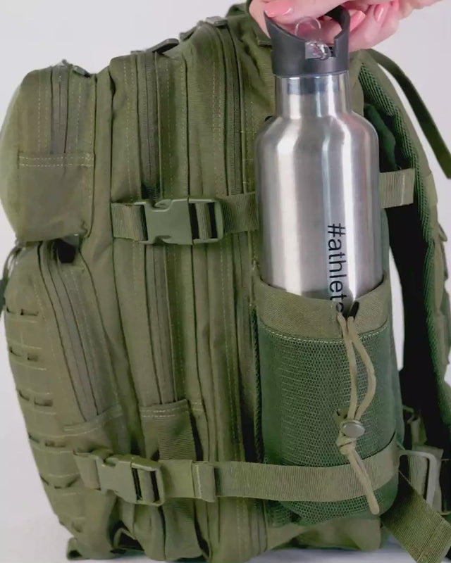 Built For Athletes Large Gym Backpack Army Green