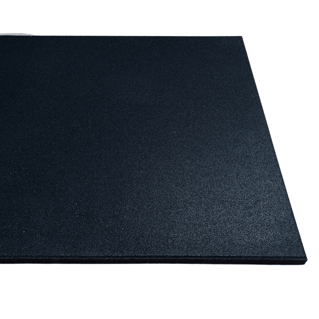 Sprung 30mm PRO Rubber Gym Floor Tiles - Heavy Duty - Black