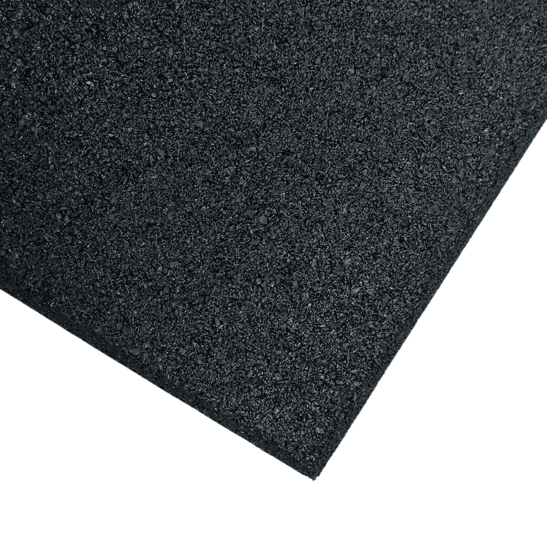 Sprung 30mm PRO Rubber Gym Floor Tiles - Heavy Duty - Black