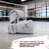 Bravose Elite Pro 2.0 Velcro Boxing Gloves Grey