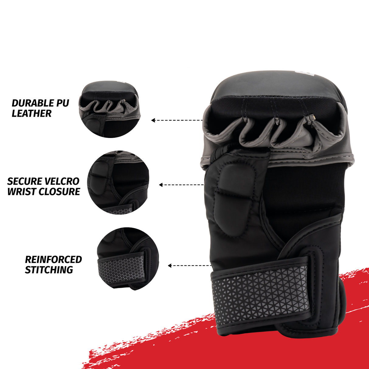 Bravose MMA Boxing Gloves Black