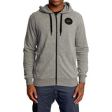 Graues RVCA Swift Reißverschluss Hoodie