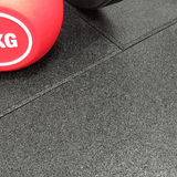 Sprung 30mm PRO Rubber Gym Floor Tiles - Heavy Duty - Black