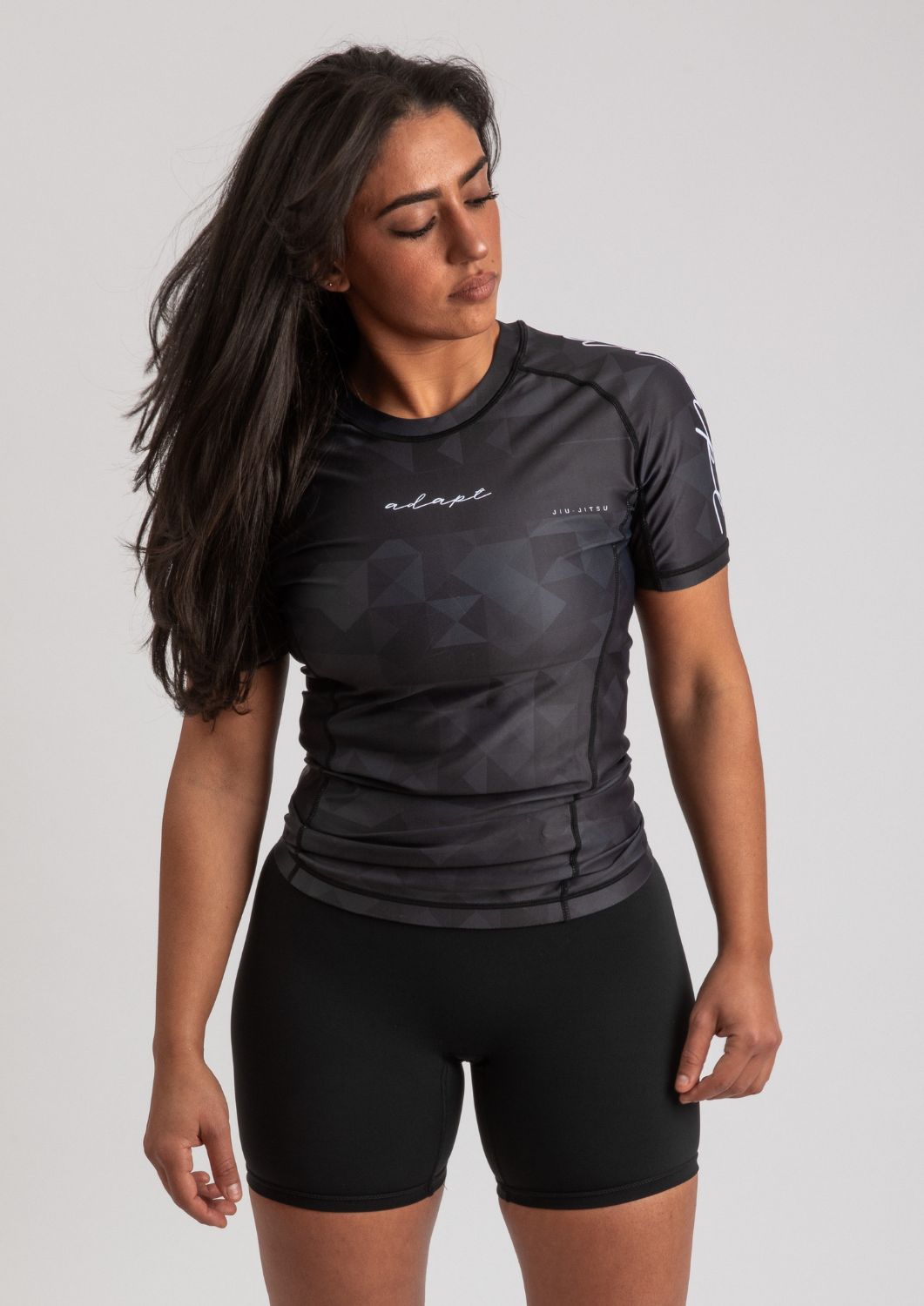 Adapt Jiu-Jitsu Womens Prism Rash Guard Black