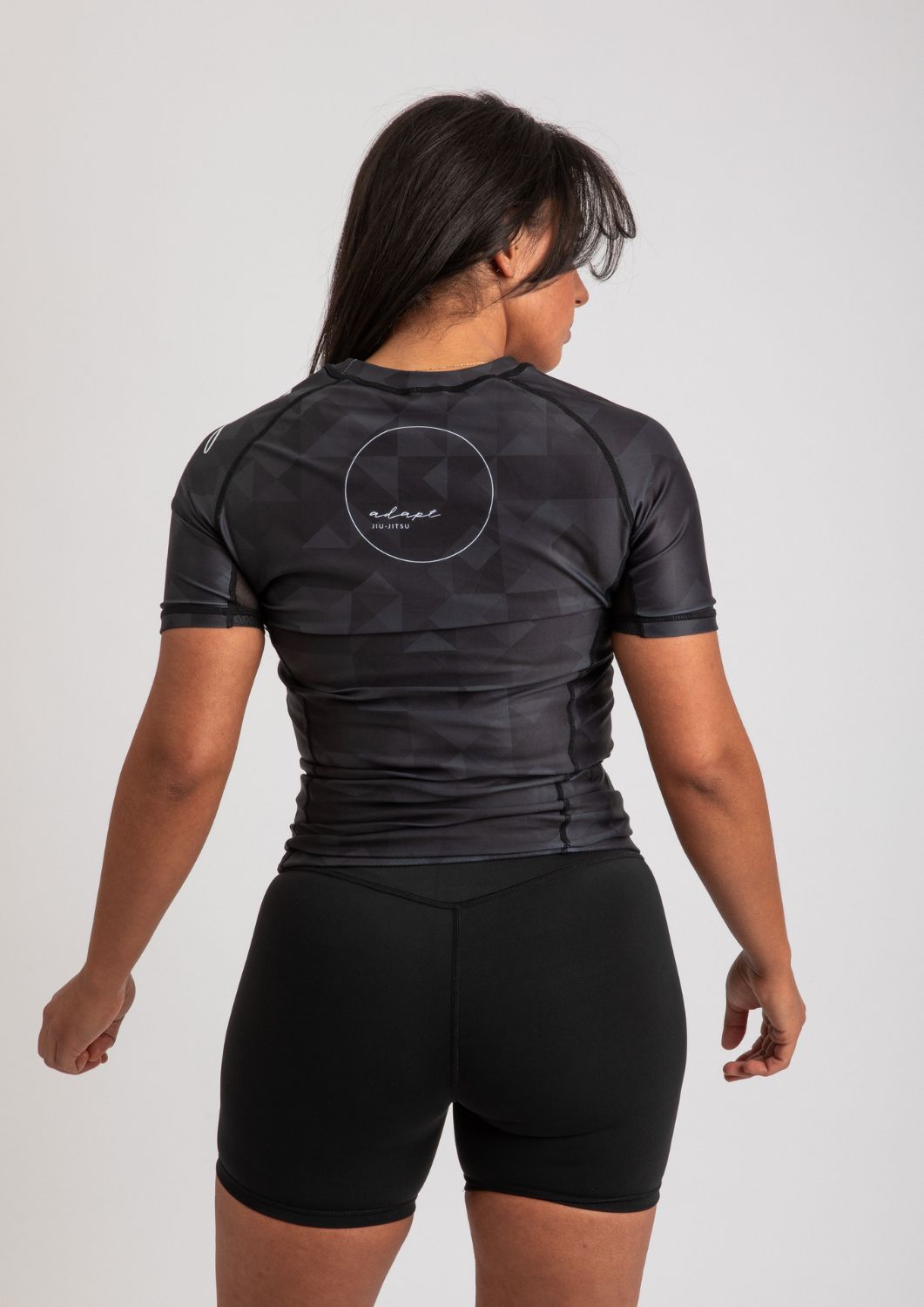 Adapt Jiu-Jitsu Womens Prism Rash Guard Black