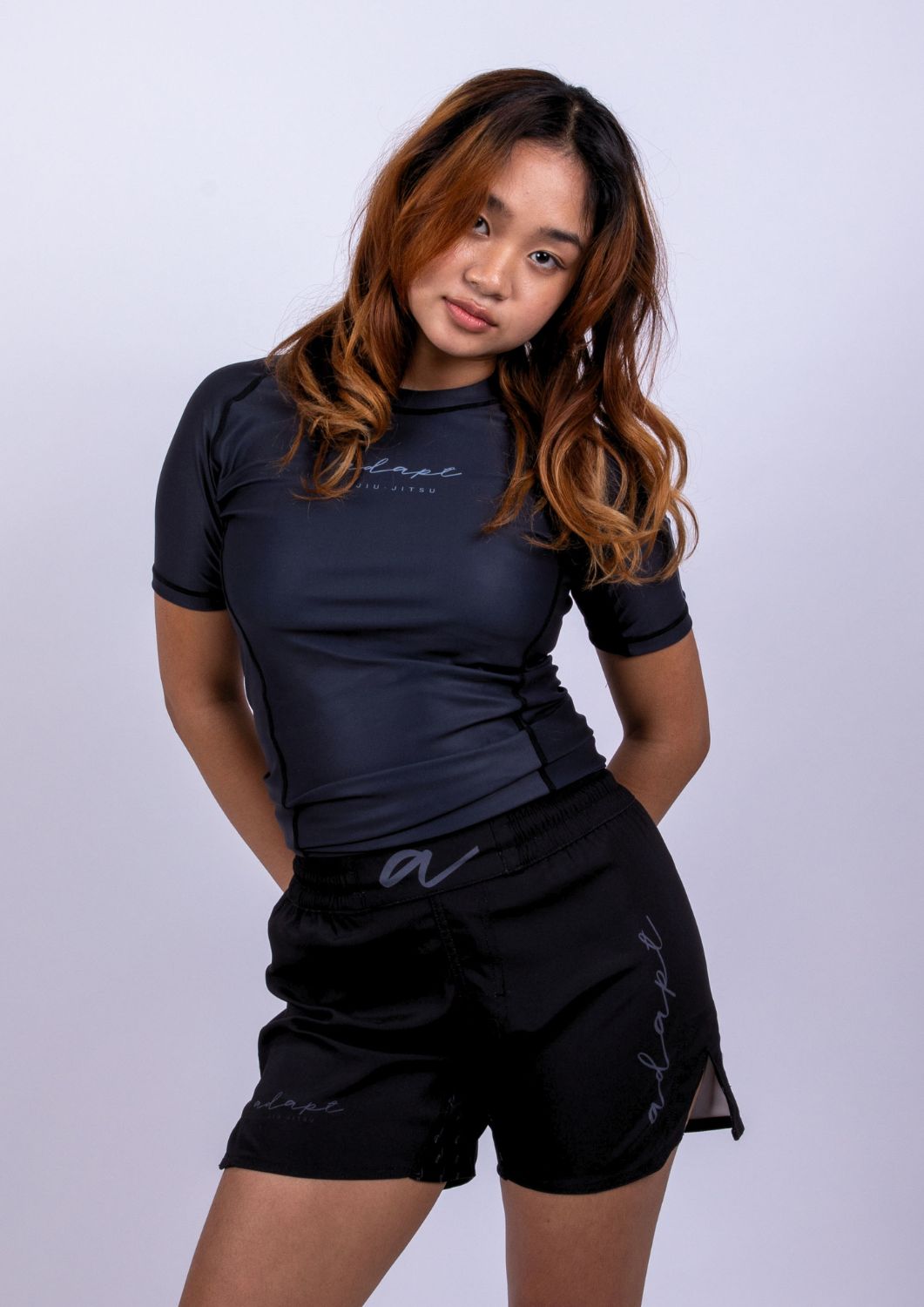 Adapt Jiu-Jitsu Womens Classic Rash Guard Black