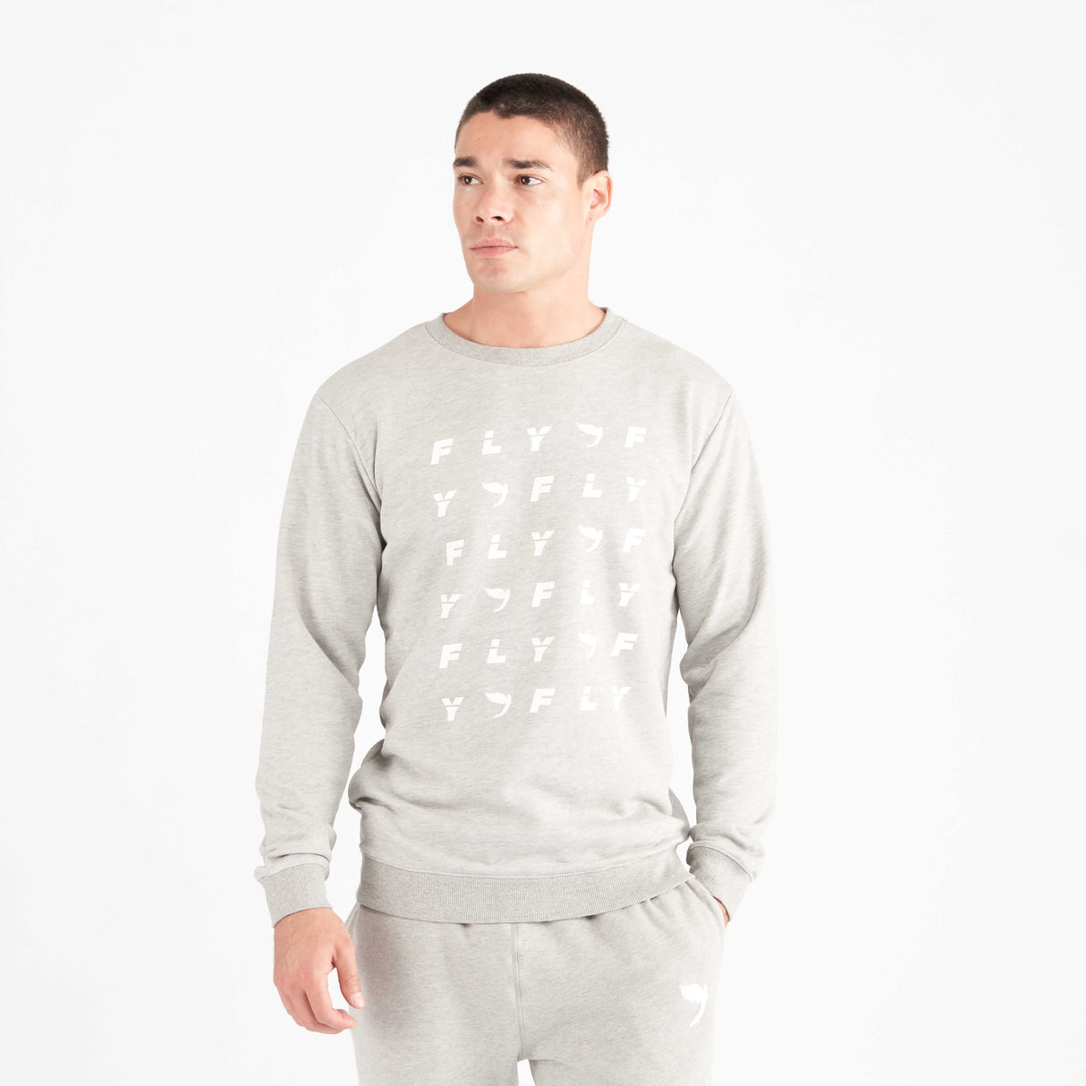 Fly Monogram Jumper Grey