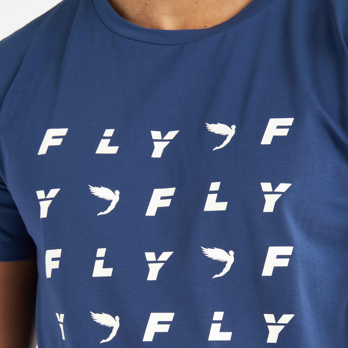 Fly Monogram Tee Navy