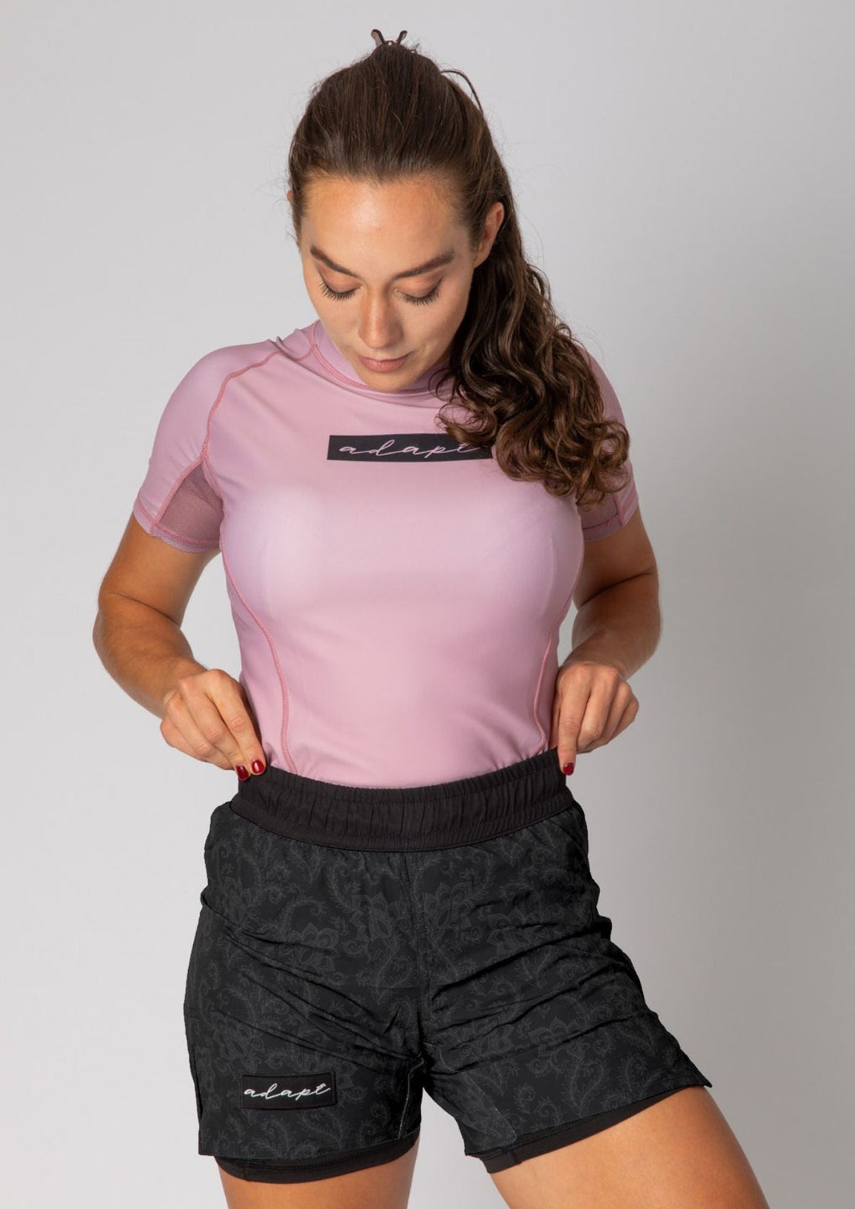 Adapt Jiu-Jitsu Womens Original Rash Guard Pink