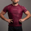 Adapt Jiu-Jitsu Mens Prism Rash Guard Maroon