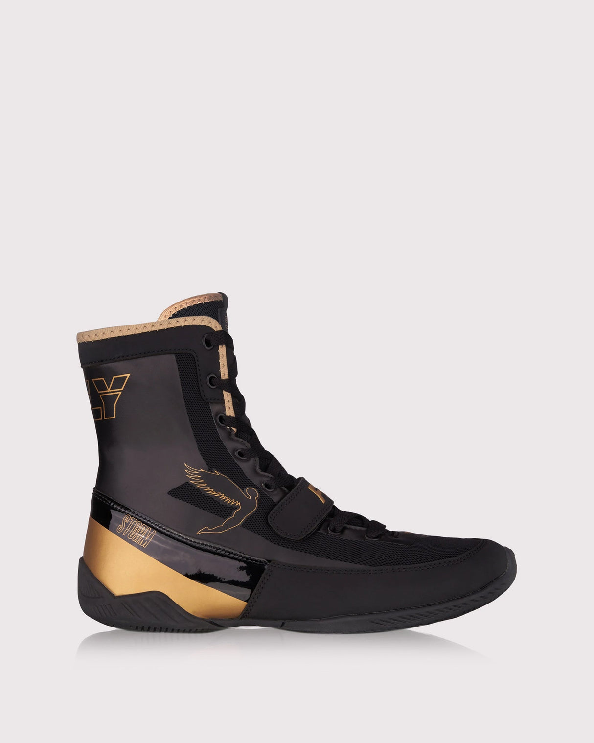 Fly Kids Storm Boxing Boots Black/Gold