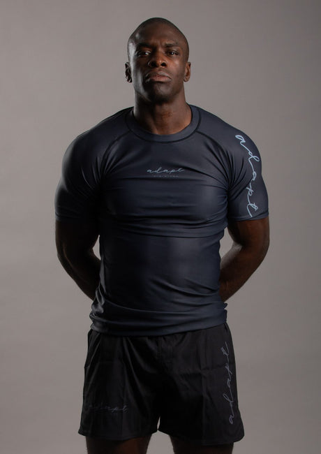 Adapt Jiu-Jitsu Mens Classic Rash Guard Black