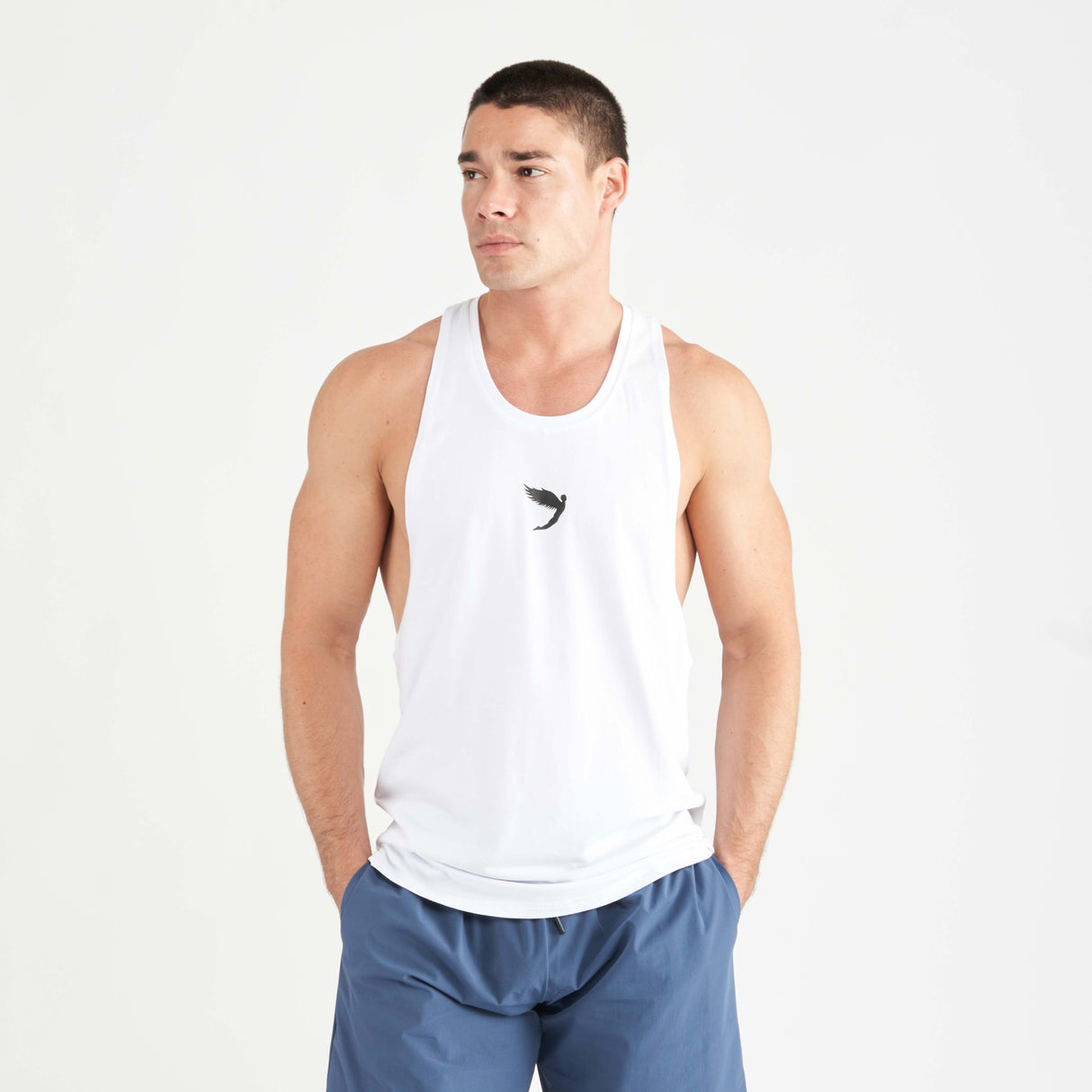Fly Small Logo Stringer White