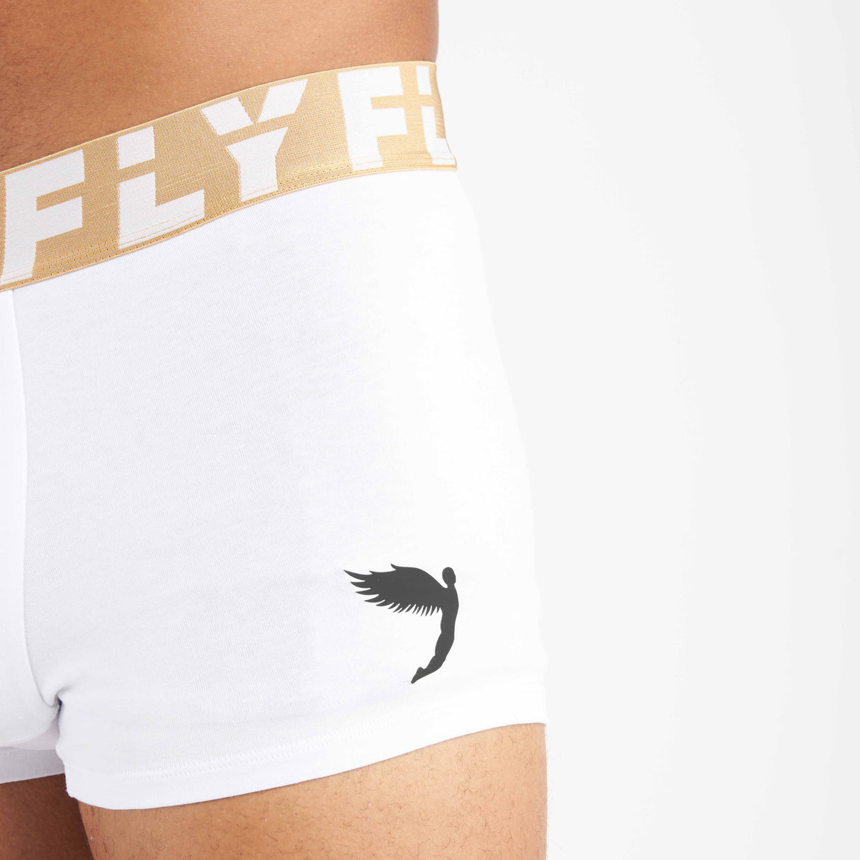 Fly Icon Boxers White/Grey