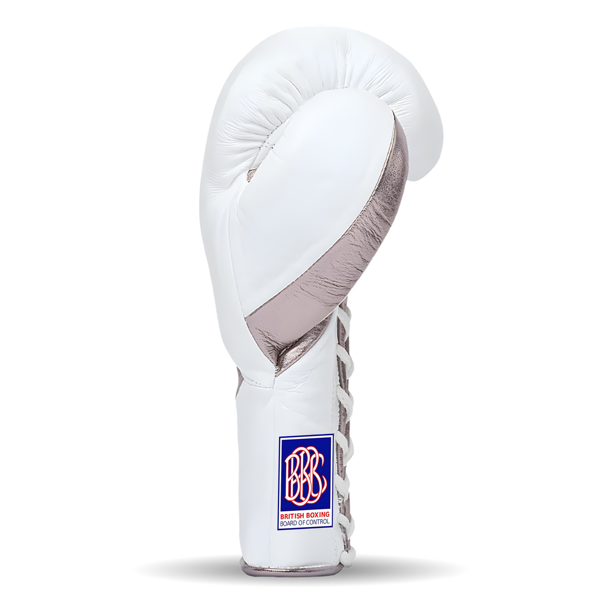 Bravose Titan Grip BBBOFC Horsehair Professional Fight Gloves White