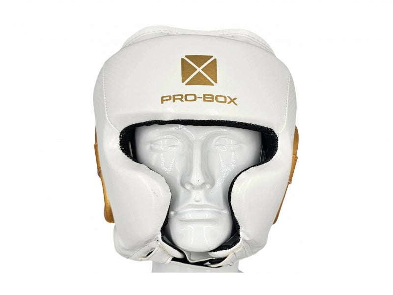 Pro-Box Champ Spar Head Guard White/Gold