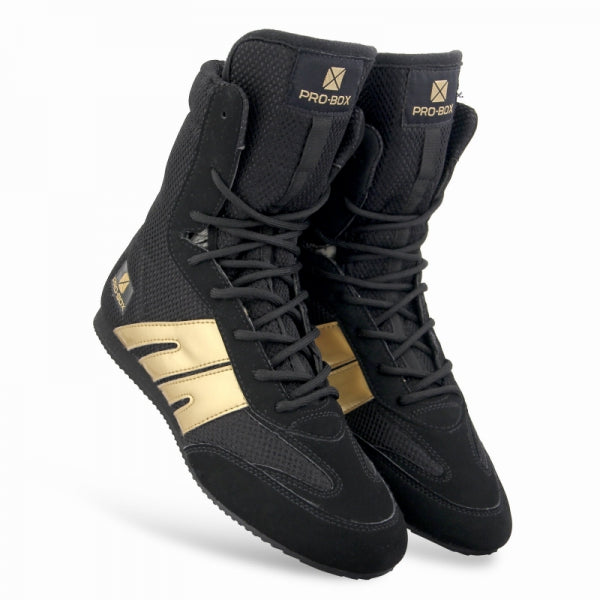 Pro-Box Classic Junior Boxing Boots Black/Gold