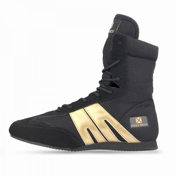 Pro-Box Classic Junior Boxing Boots Black/Gold