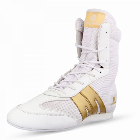 Pro-Box Classic Junior Boxing Boots White/Gold