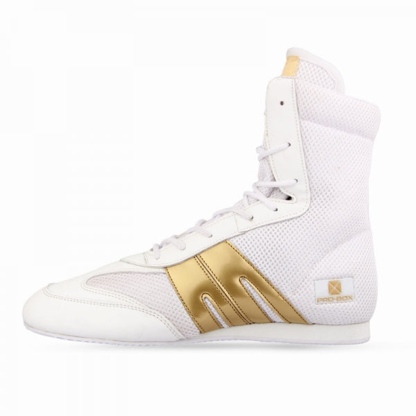 Pro-Box Classic Junior Boxing Boots White/Gold