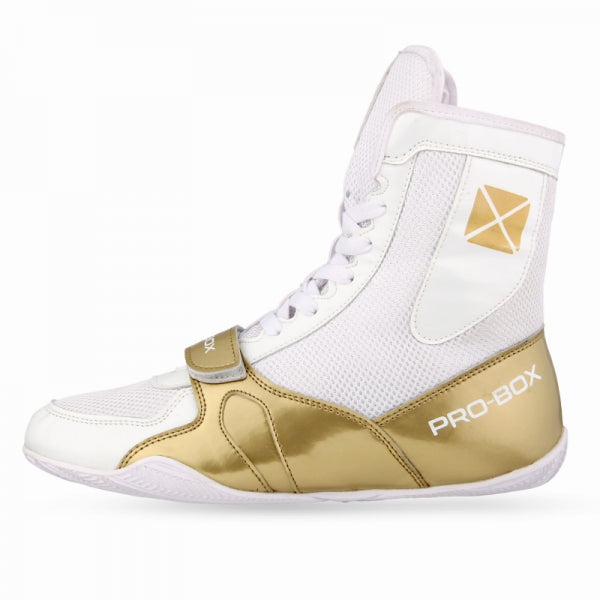 Pro-Box Speed Junior Boxing Boots White/Gold