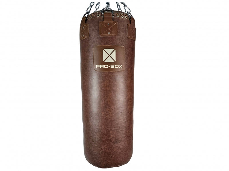 Pro-Box Champ Leather Hybrid Vintage 4ft Jumbo Punch Bag & Chain