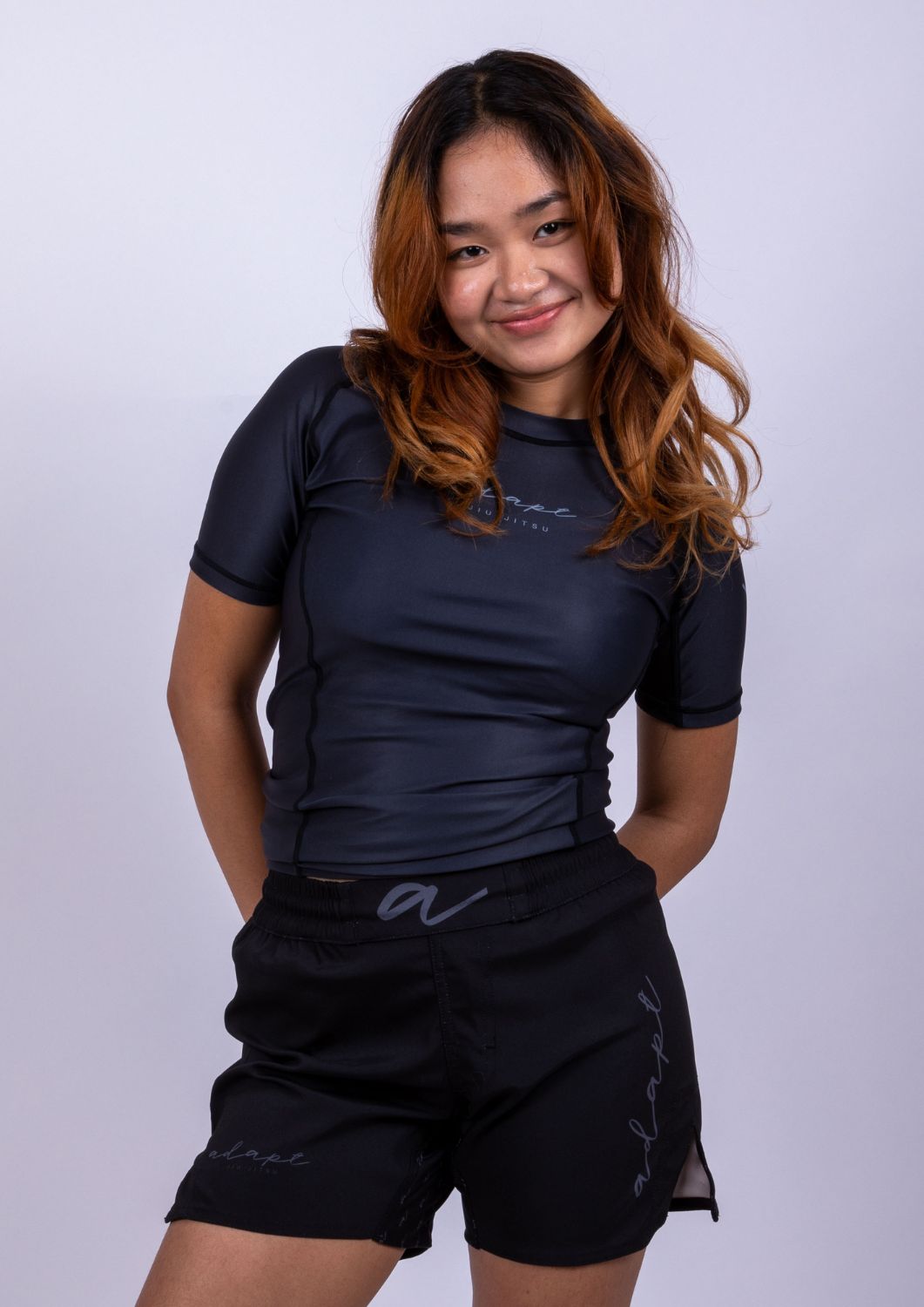 Adapt Jiu-Jitsu Womens Classic Rash Guard Black