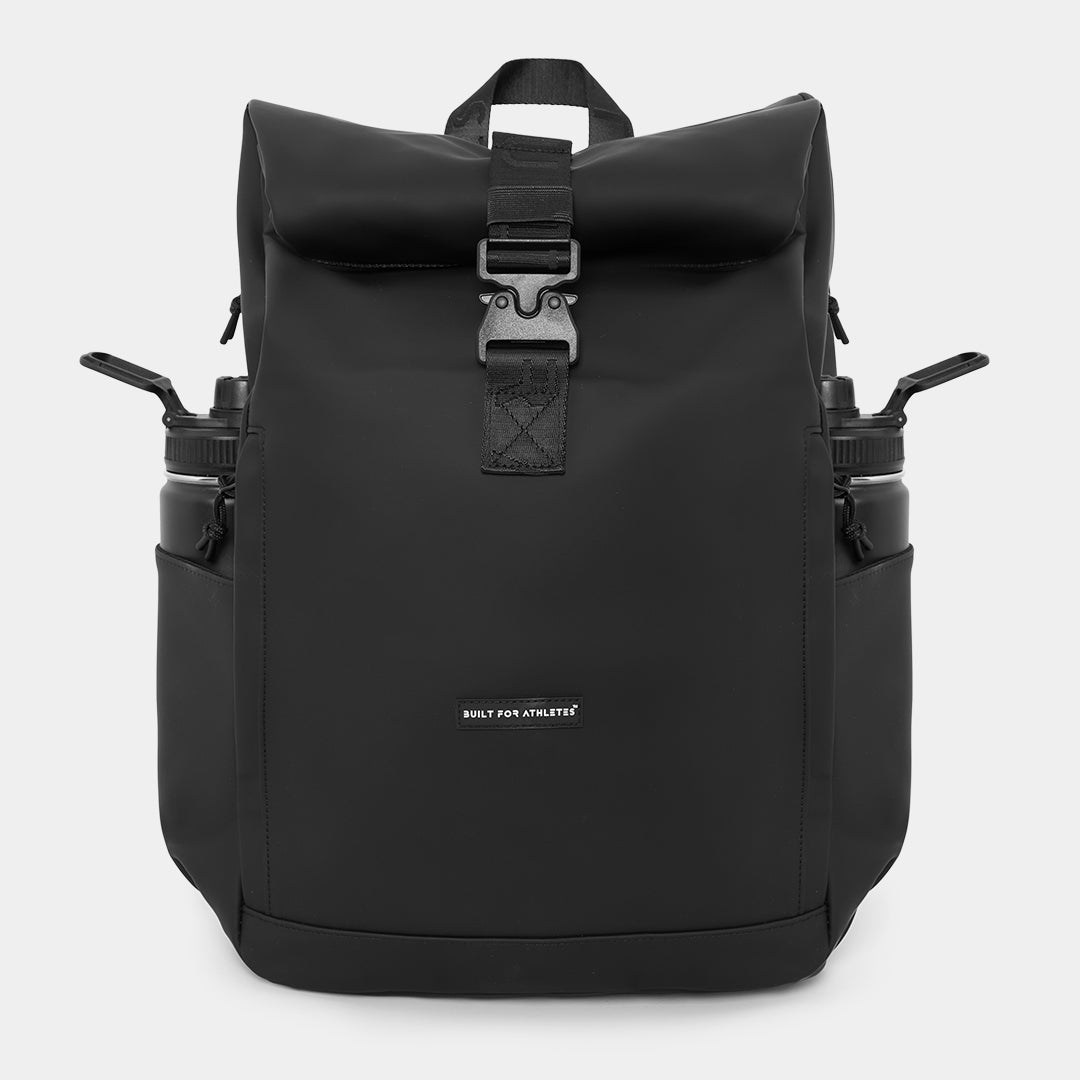 Built For Athletes Roll Top 22L Backpack Black