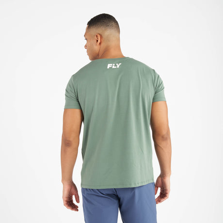 Fly Small Logo Tee Green