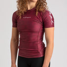 Adapt Jiu-Jitsu Womens Prism Rash Guard Maroon