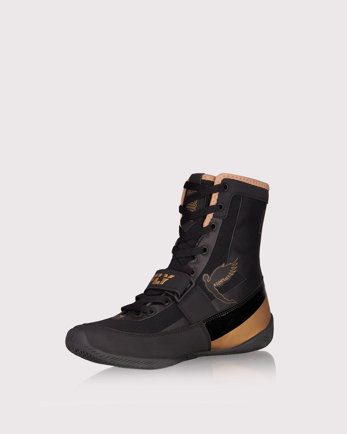 Fly Kids Storm Boxing Boots Black/Gold