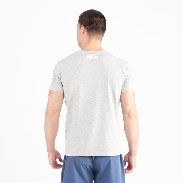 Fly Monogram Tee Grey