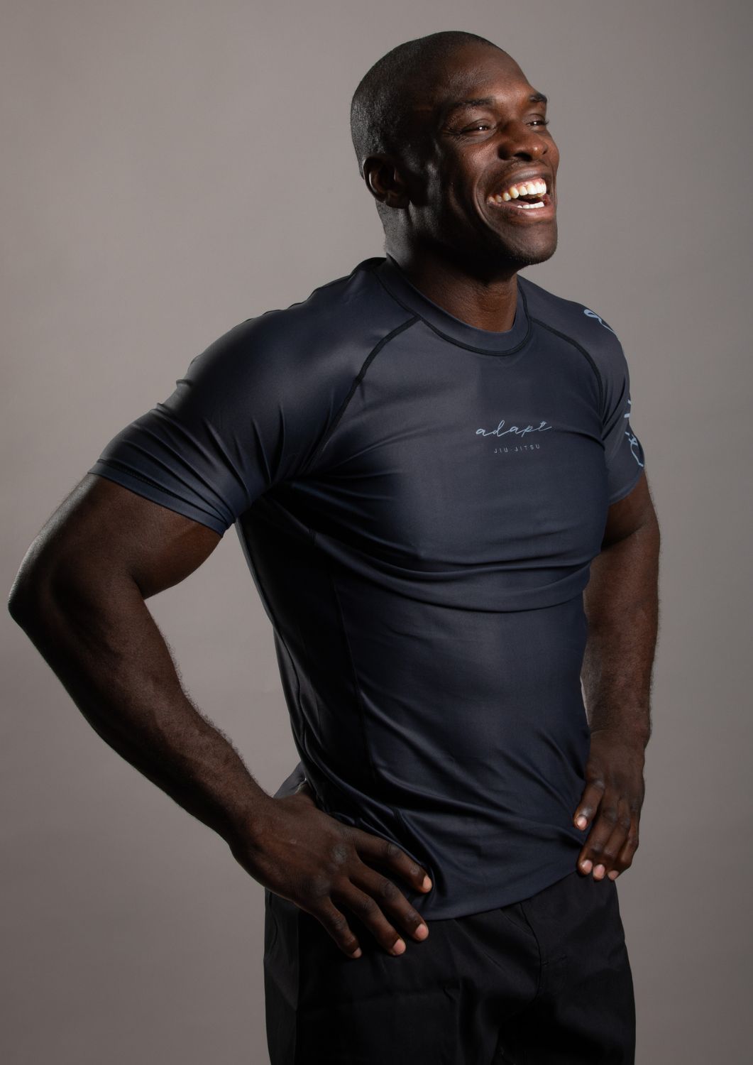 Adapt Jiu-Jitsu Mens Classic Rash Guard Black