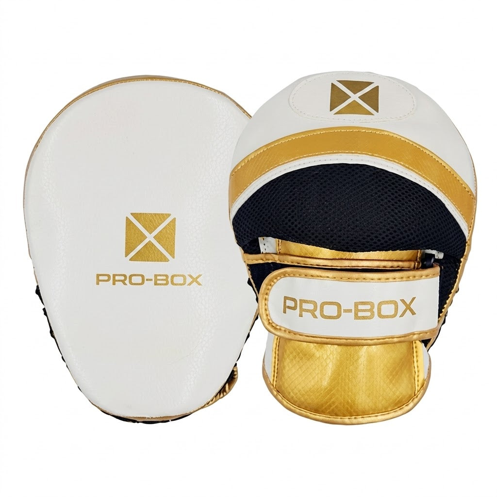 Pro-Box Champ Spar Focus Pads White/Gold