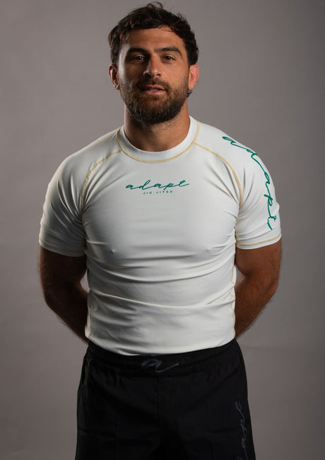 Adapt Jiu-Jitsu Mens Classic Rash Guard Irish Cream