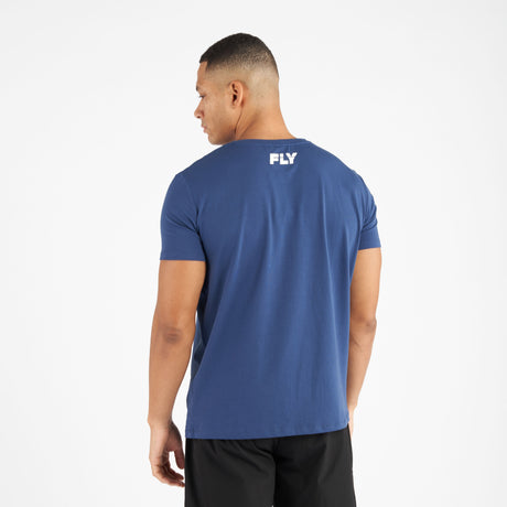 Fly Small Logo Tee Blue