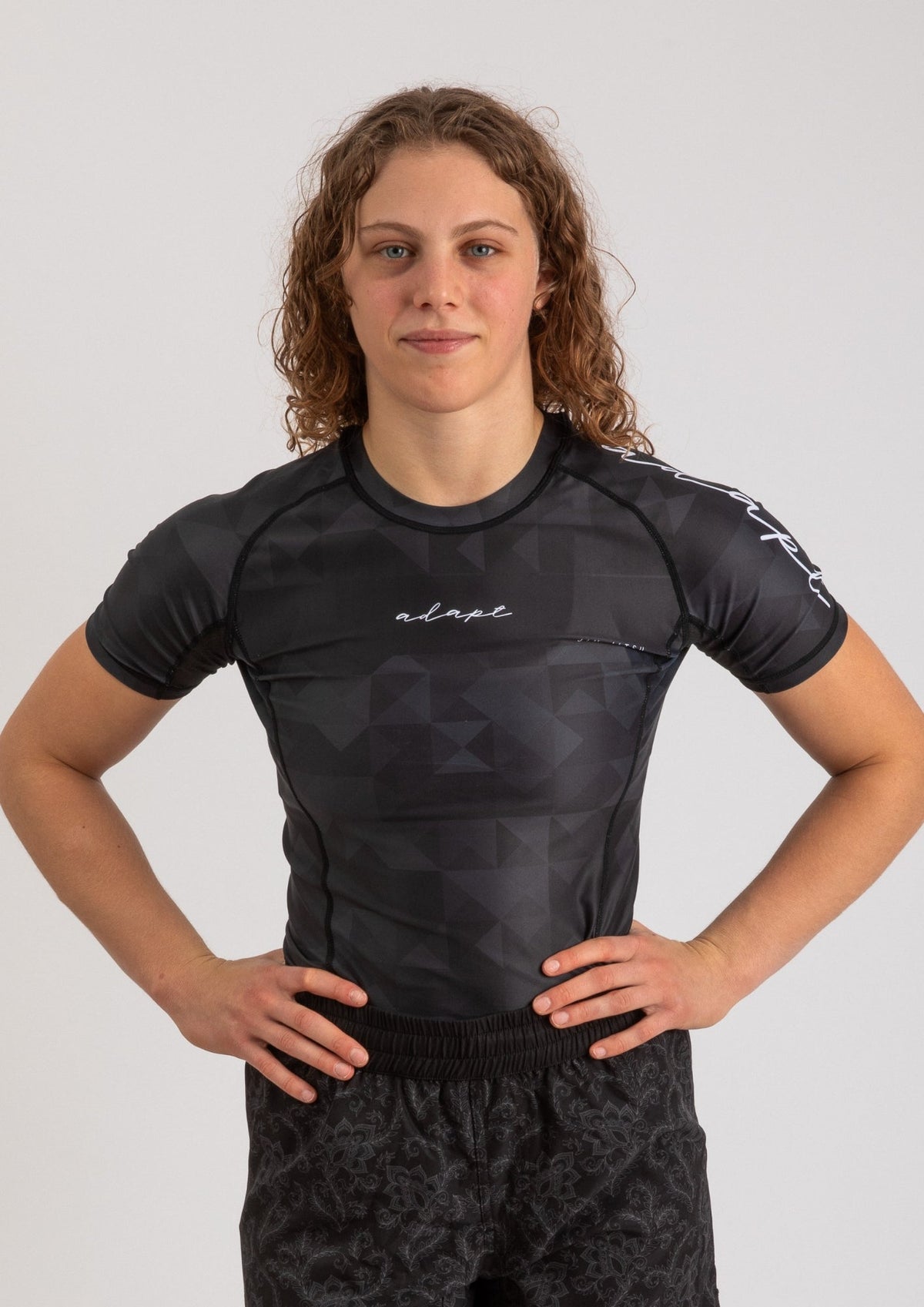 Adapt Jiu-Jitsu Womens Prism Rash Guard Black